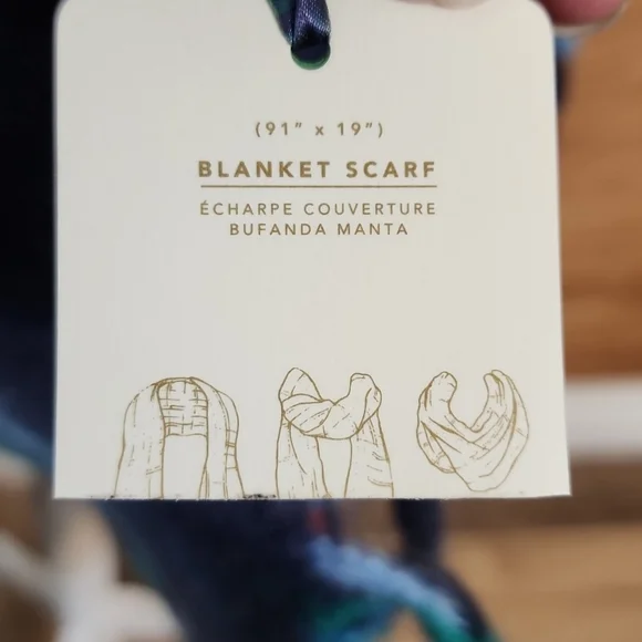 Aerie Super Soft Bright Striped Blanket Scarf NEW - Picture 4 of 6